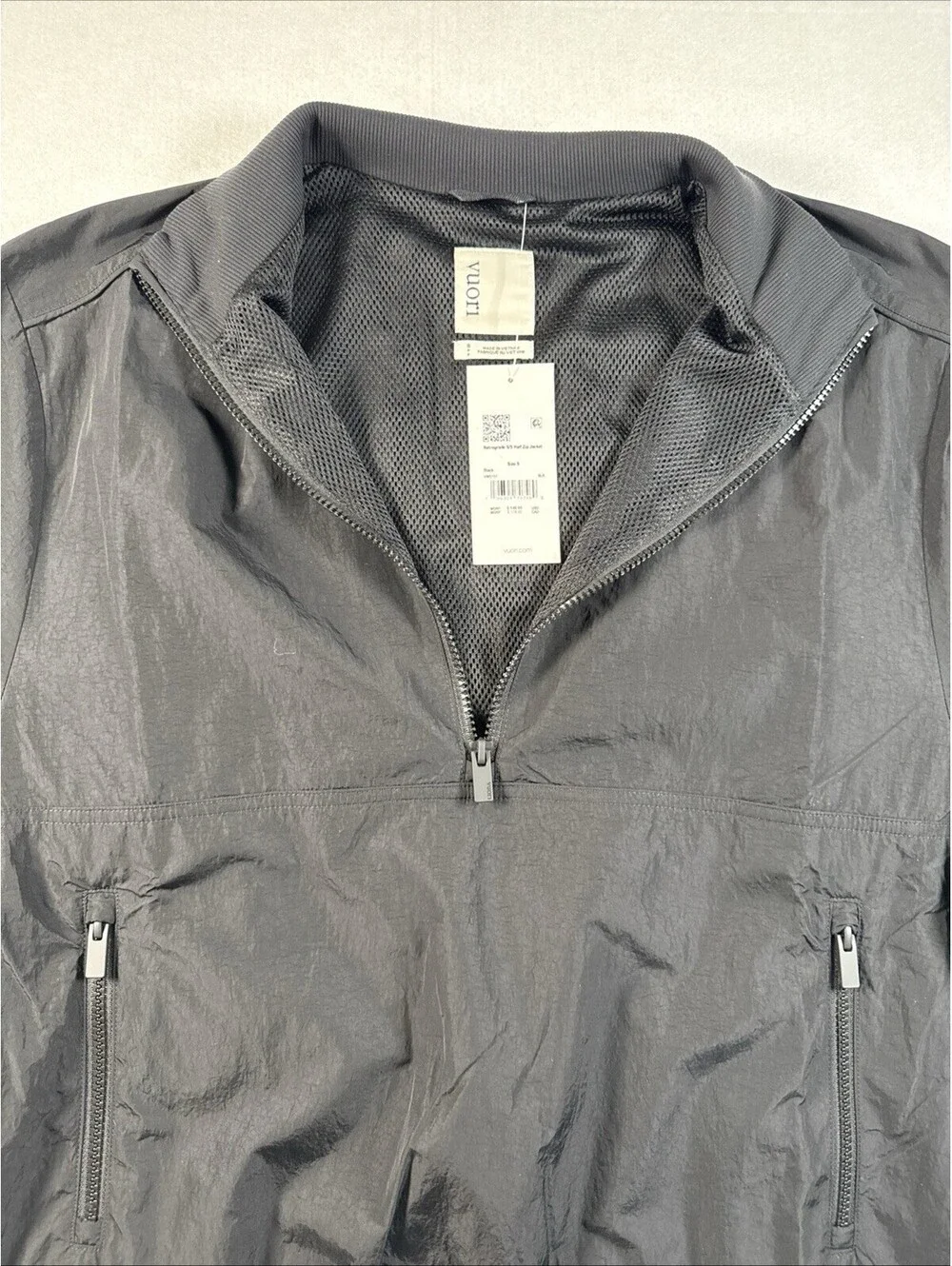 Vuori Men’s Retrograde Small Windbreaker 1/4 Zip Pullover Jacket New With Tags
